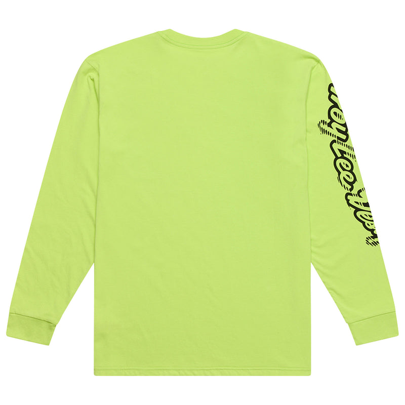 Long Sleeve Tee Peace Out Glo Yellow