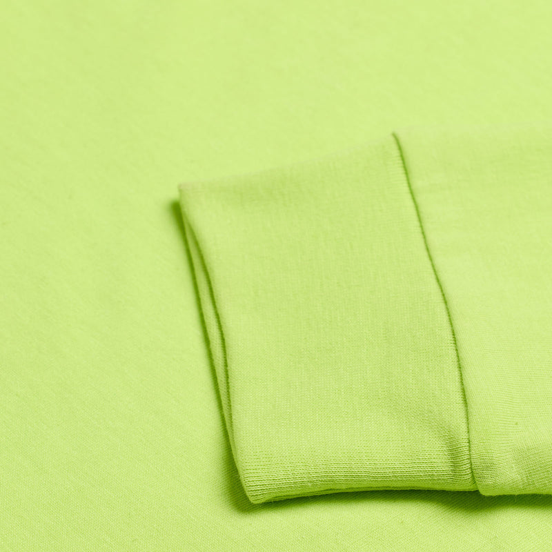 Long Sleeve Tee Peace Out Glo Yellow