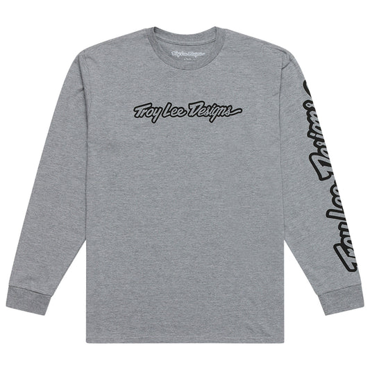 Long Sleeve Tee Signature Gray Heather