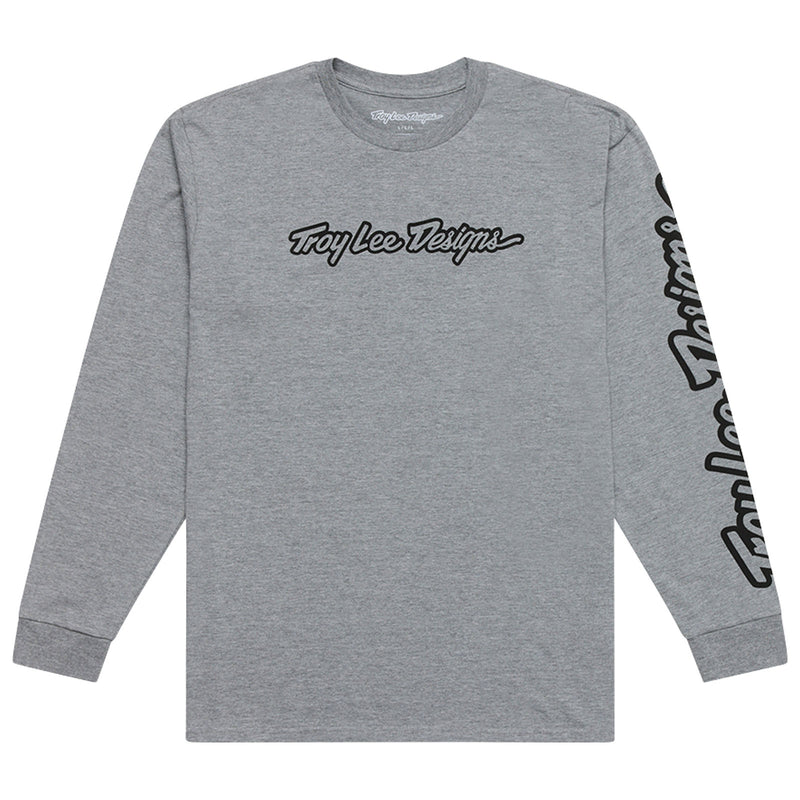 Long Sleeve Tee Signature Gray Heather