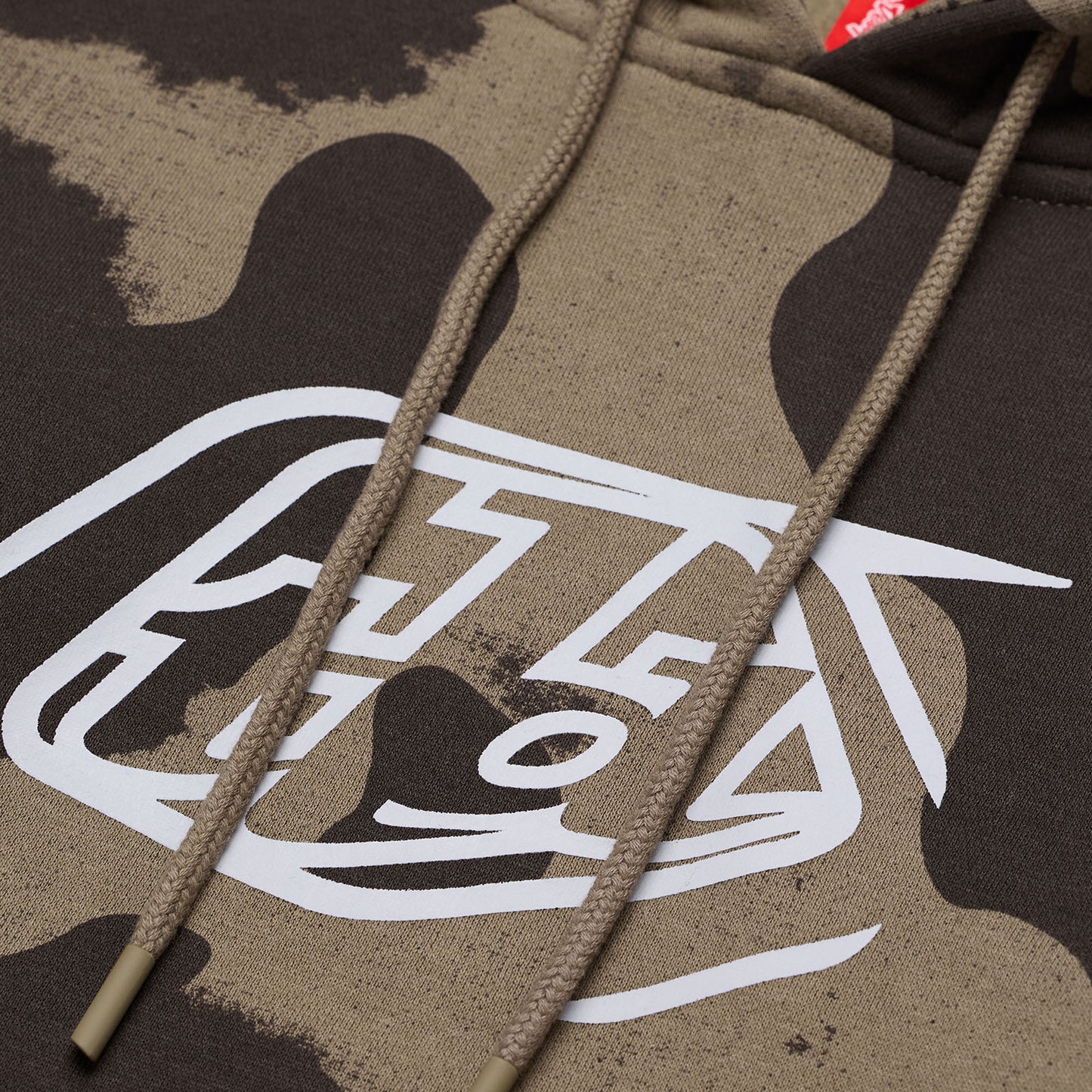 Pullover Hoodie Badge Olive Camo