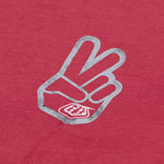 Short Sleeve Tee Peace Out Fuchsia