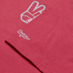 Short Sleeve Tee Peace Out Fuchsia