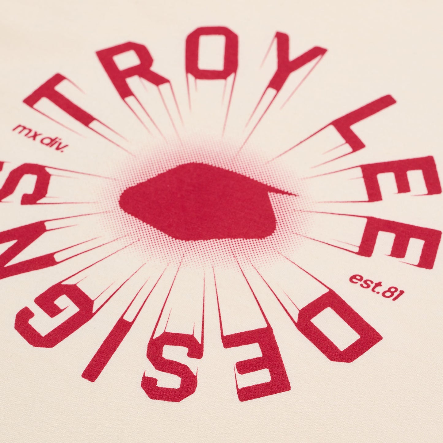 Short Sleeve Tee Rotation Vintage White