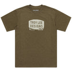 Short Sleeve Tee Stamp Olive Heather