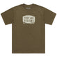 Short Sleeve Tee Stamp Olive Heather
