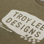 Short Sleeve Tee Stamp Olive Heather