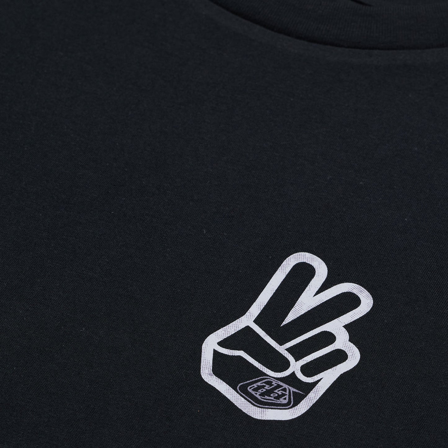 Womens Short Sleeve Tee Peace Out Black