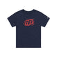 Youth Short Sleeve Tee Badge Navy Heather