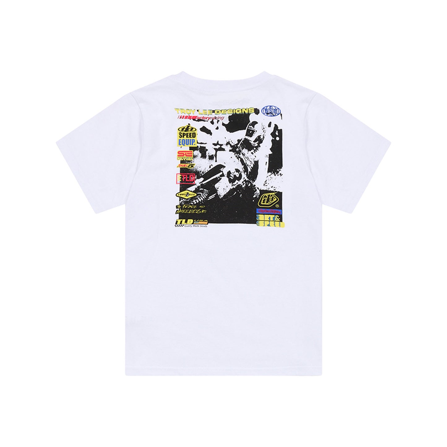 Youth Short Sleeve Tee Overload White