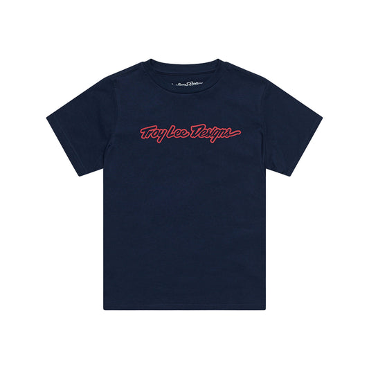 Youth Short Sleeve Tee Signature Navy
