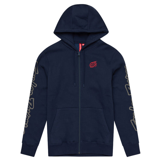 Zip Up Hoodie Branded Navy