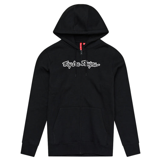 Zip Up Hoodie Signature Black