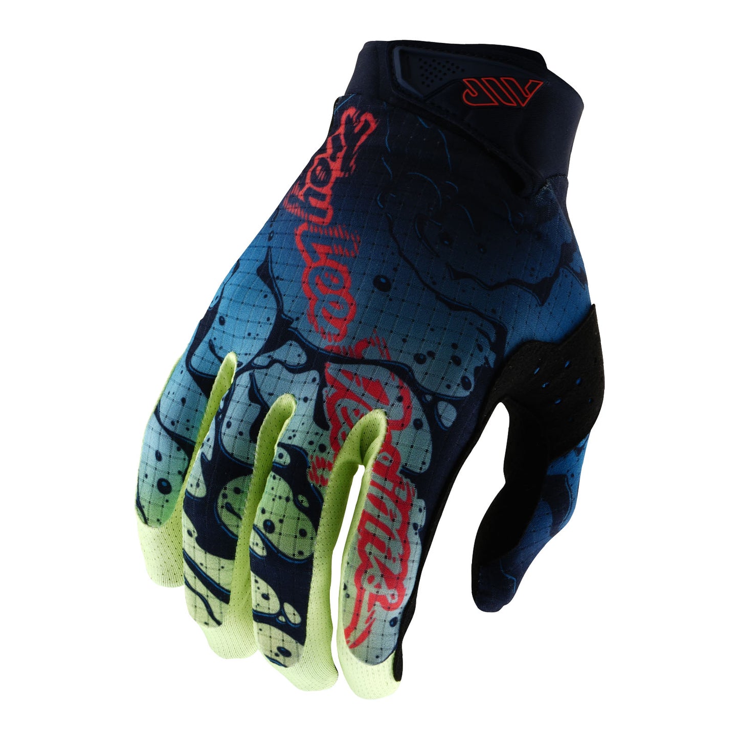 Youth Air Glove Drip Glo Yellow / Dark Navy
