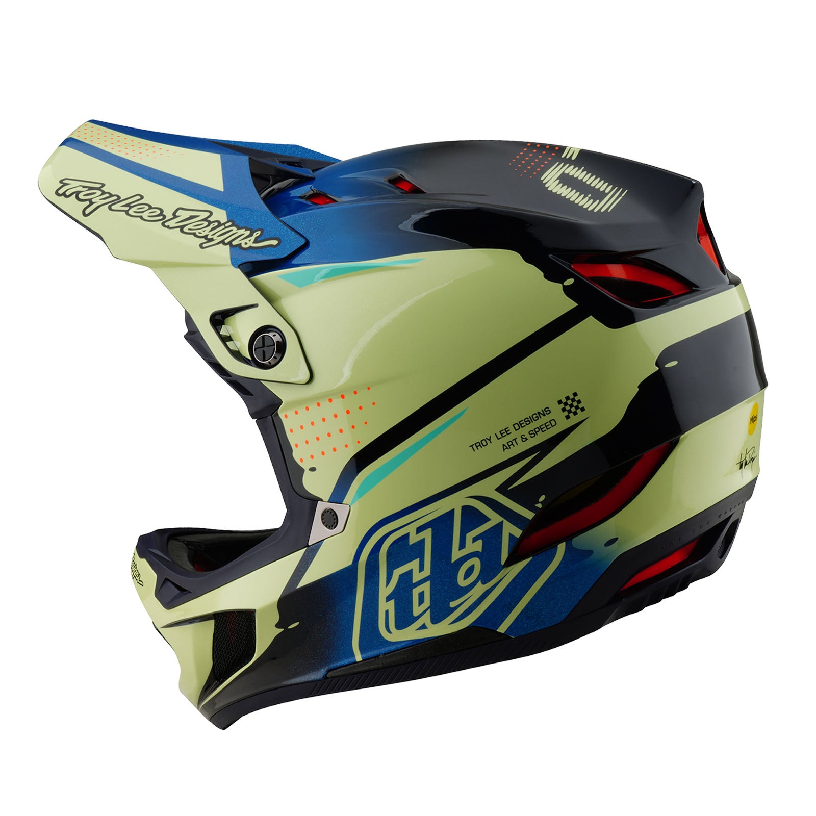 D4 Composite Helmet Drip Glo Yellow – Troy Lee Designs