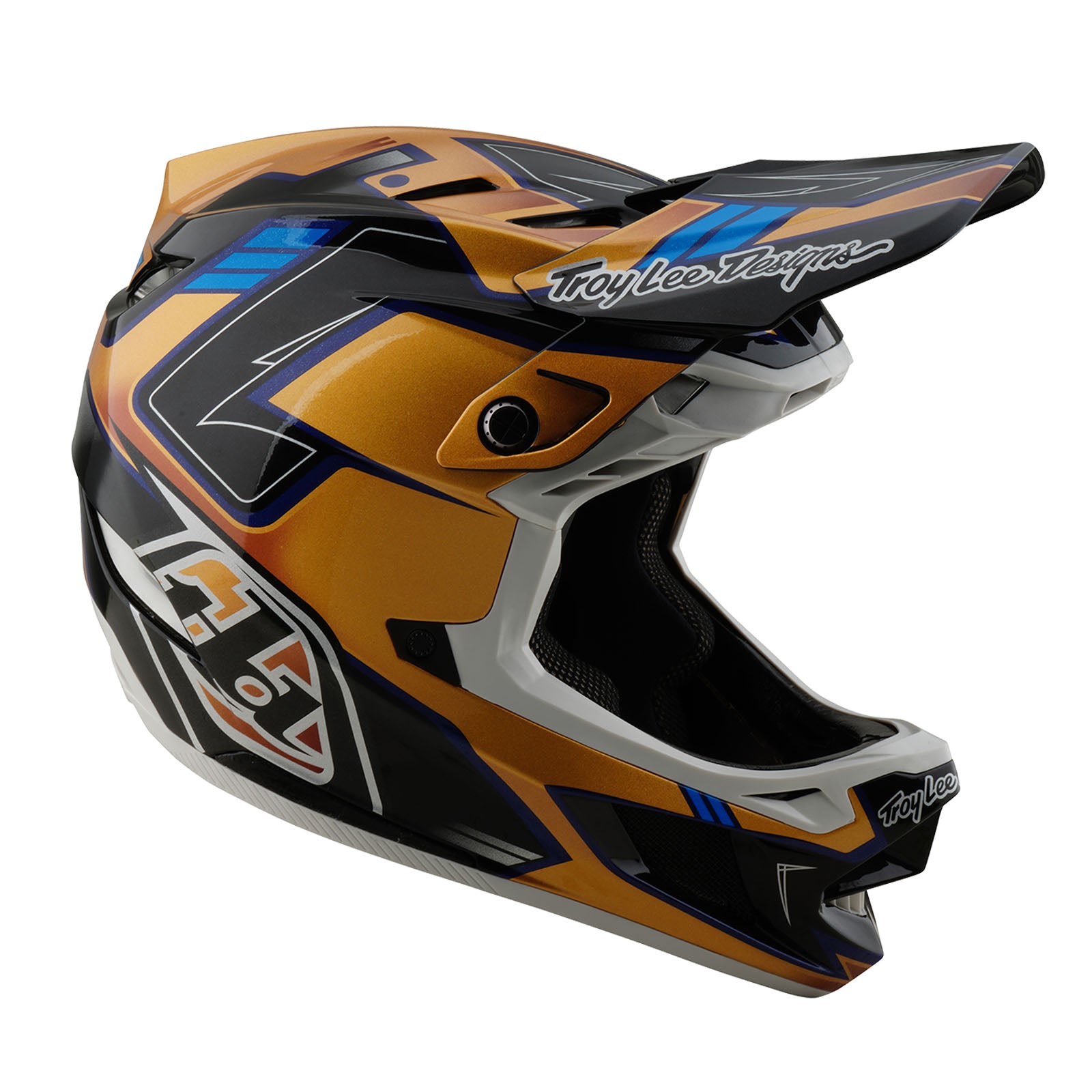 D4 Composite Helmet Royalty Black / Gold – Troy Lee Designs