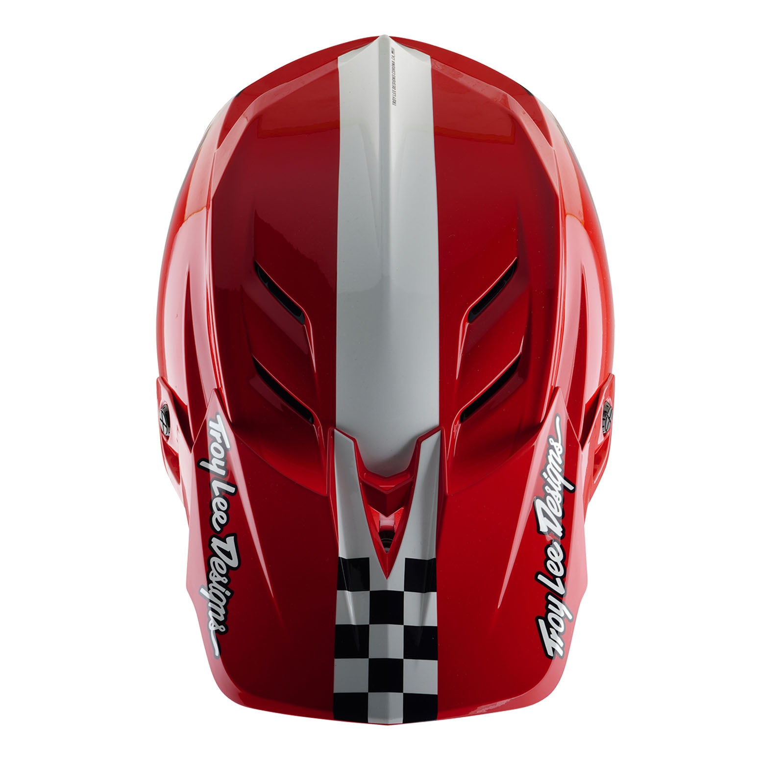 D4 Polyacrylite Helmet Fifty-50 White / Red – Troy Lee Designs