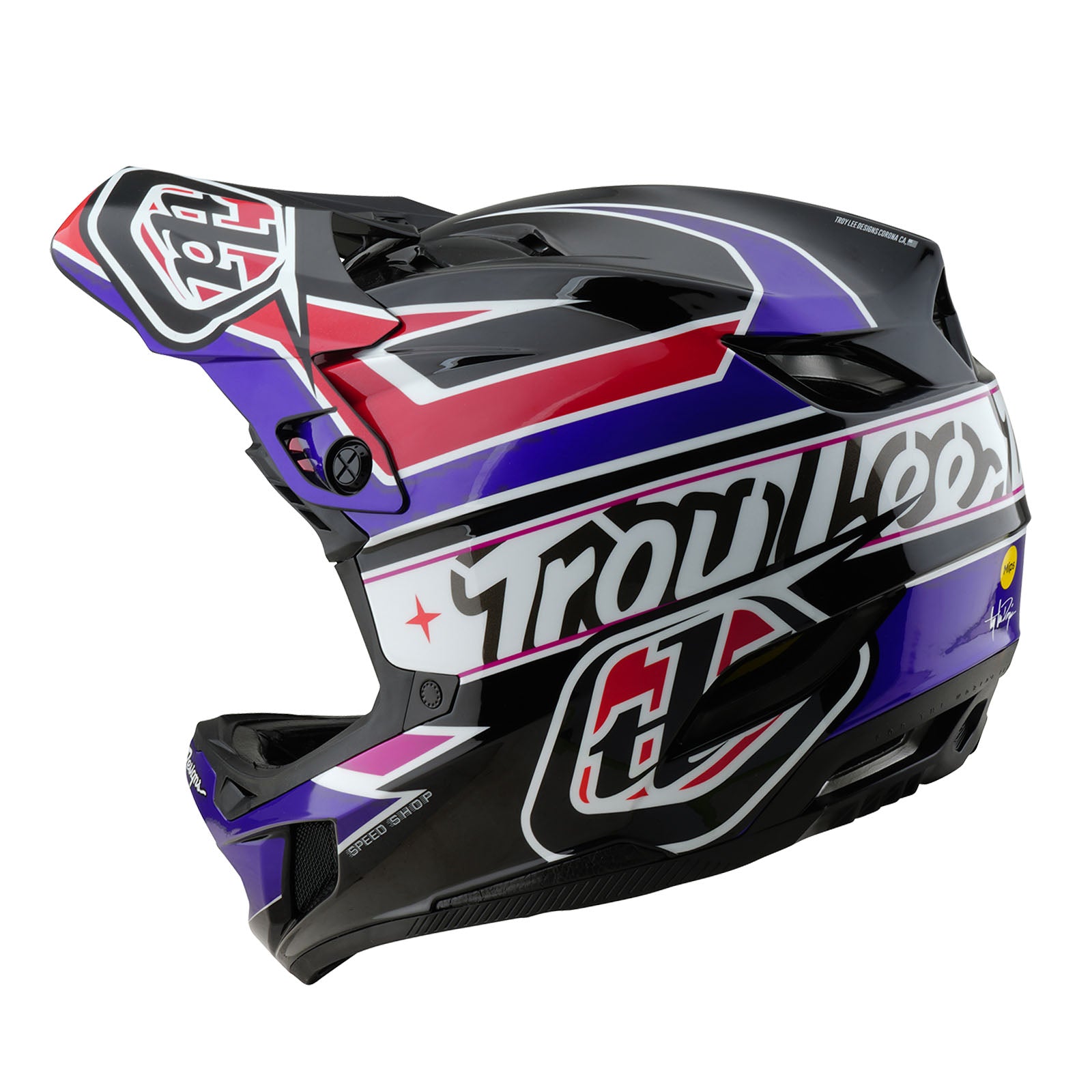 D4 Polyacrylite Helmet Linear Black – Troy Lee Designs