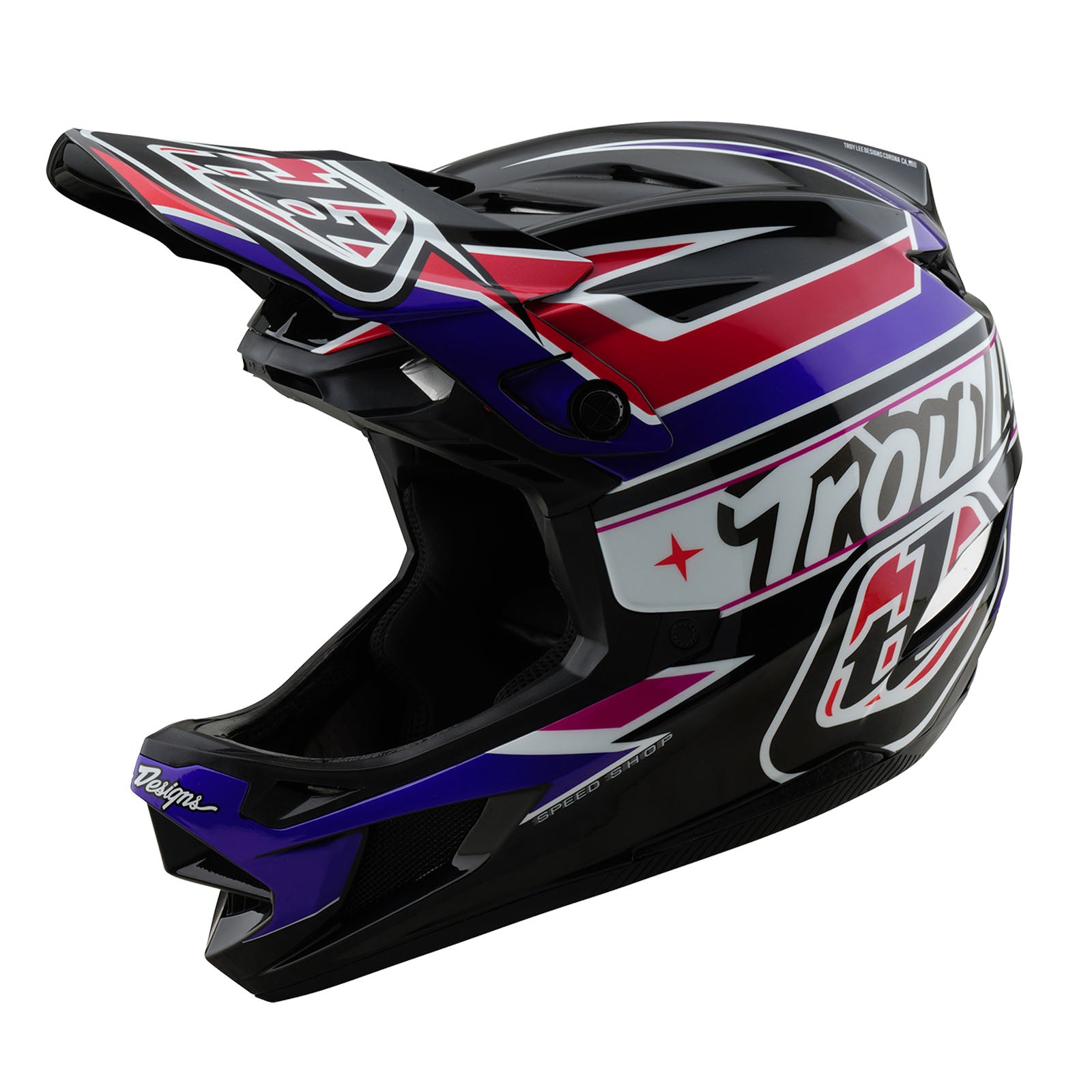 D4 Polyacrylite Helmet Linear Black – Troy Lee Designs