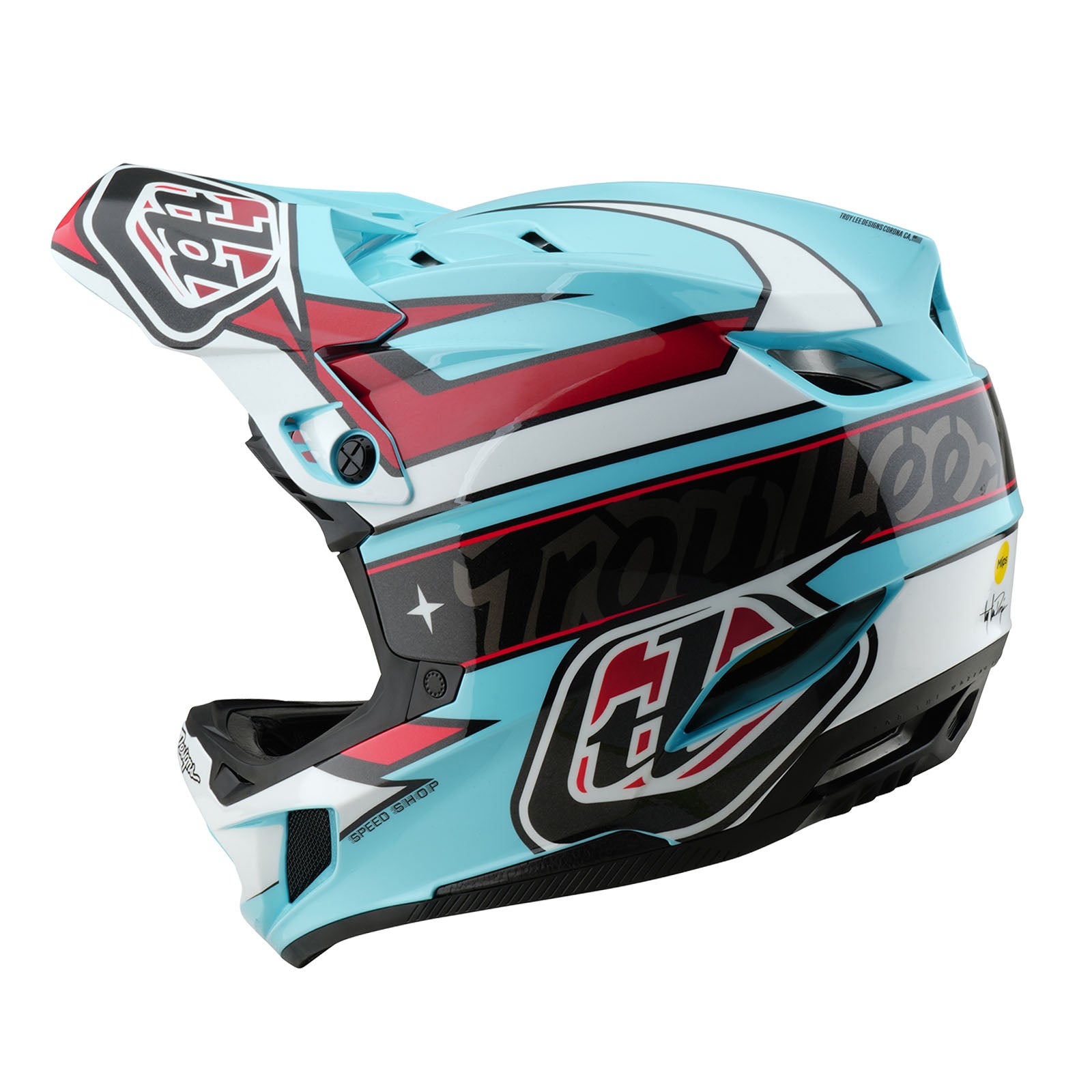 D4 Polyacrylite Helmet Linear Blue – Troy Lee Designs