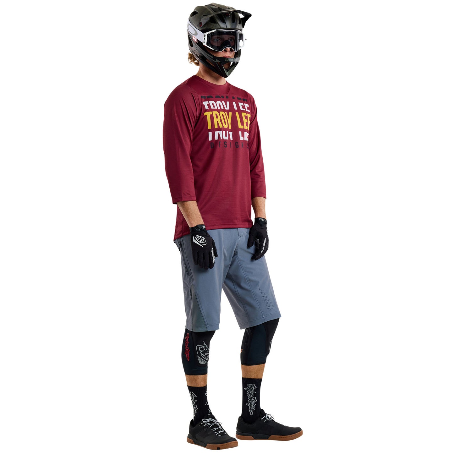 Ruckus 3/4 Jersey Spun Oxblood