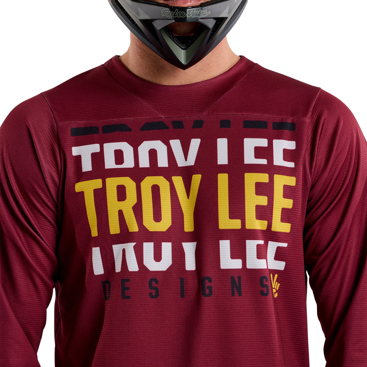 Ruckus 3/4 Jersey Spun Oxblood