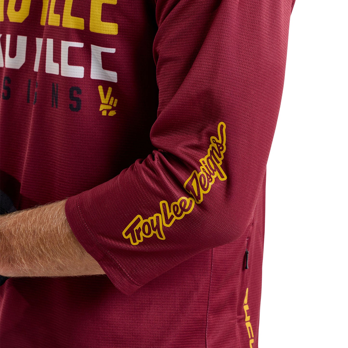 Ruckus 3/4 Jersey Spun Oxblood