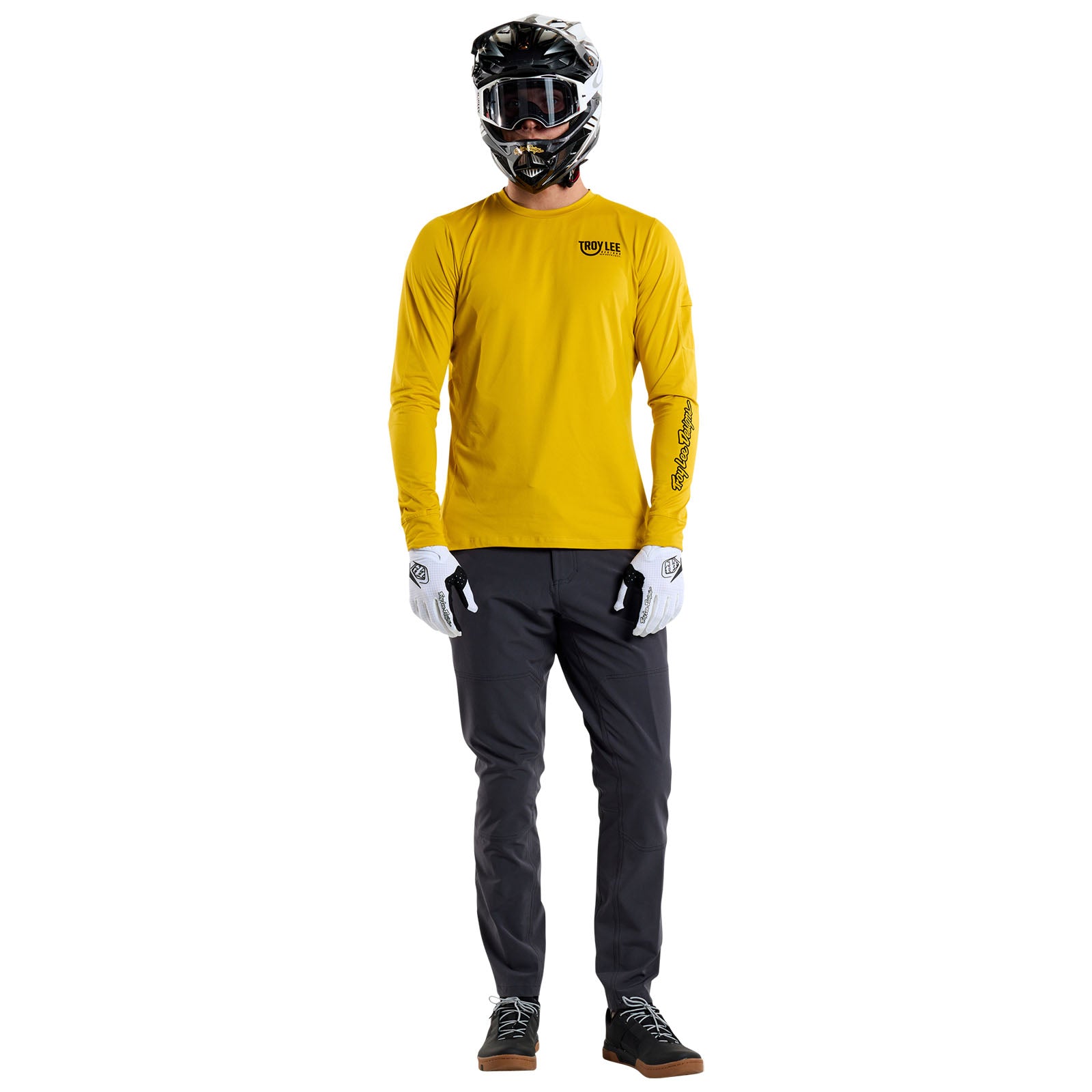 Ruckus Long Sleeve Ride Tee Eyez Safron – Troy Lee Designs