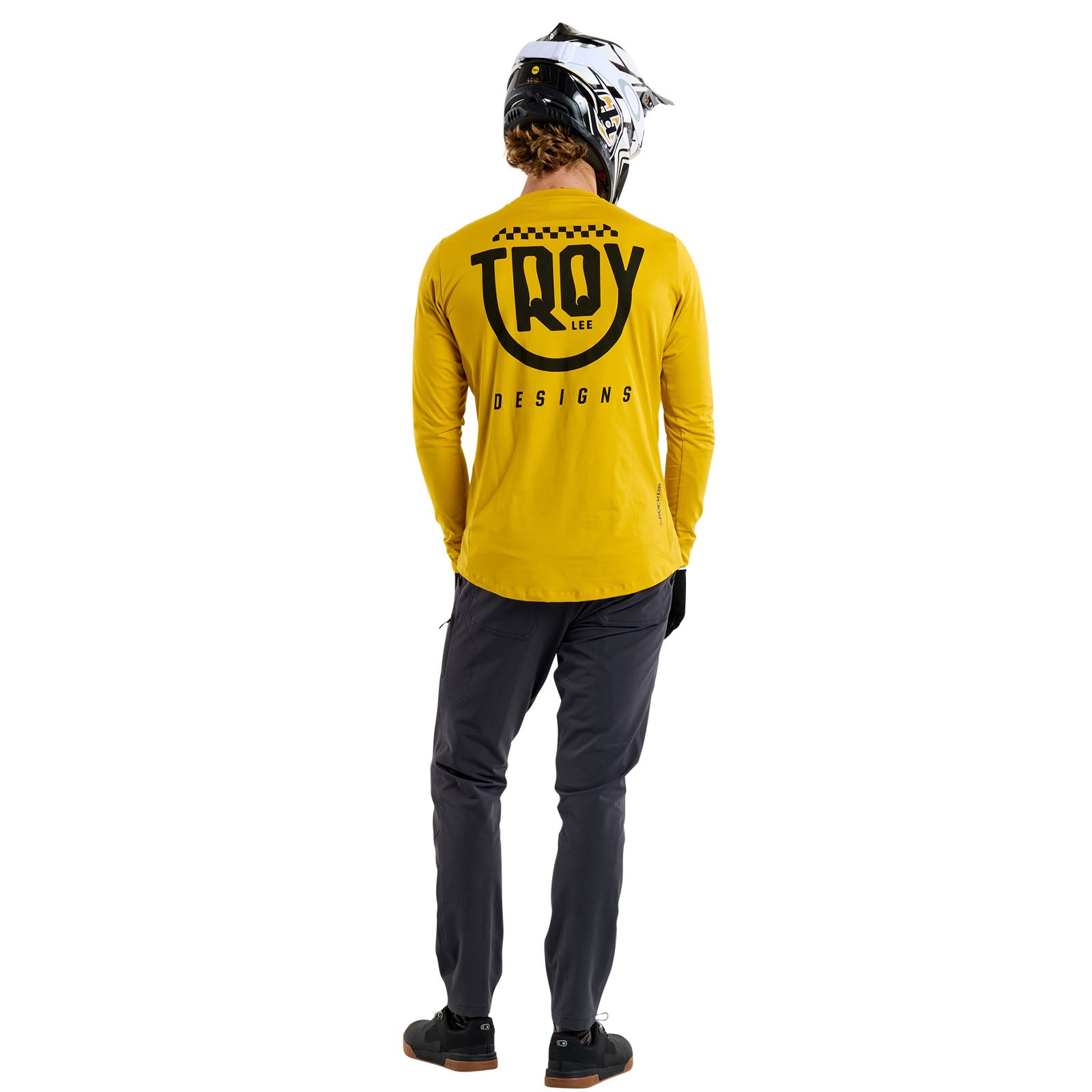 Ruckus Long Sleeve Ride Tee Eyez Safron – Troy Lee Designs