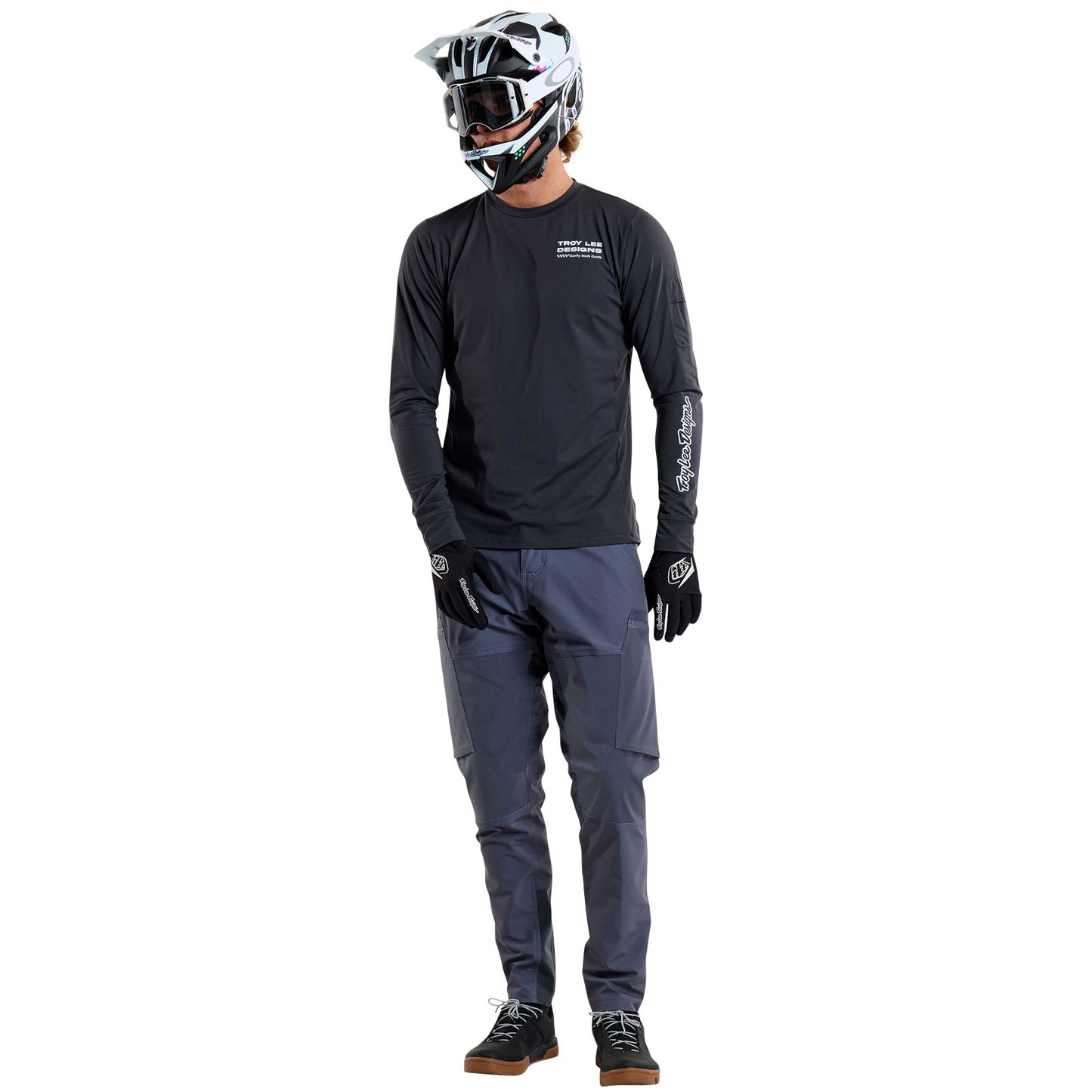 Ruckus Long Sleeve Ride Tee Factory Carbon