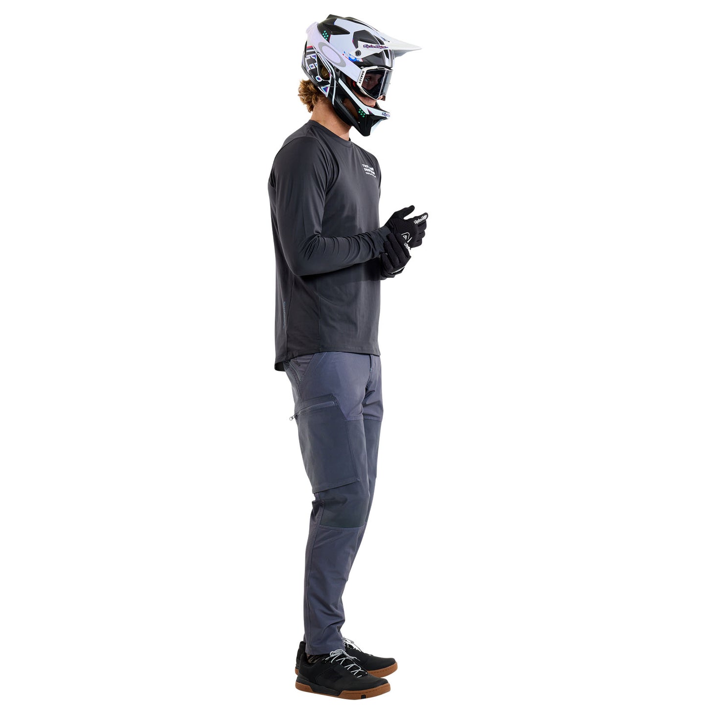 Ruckus Long Sleeve Ride Tee Factory Carbon
