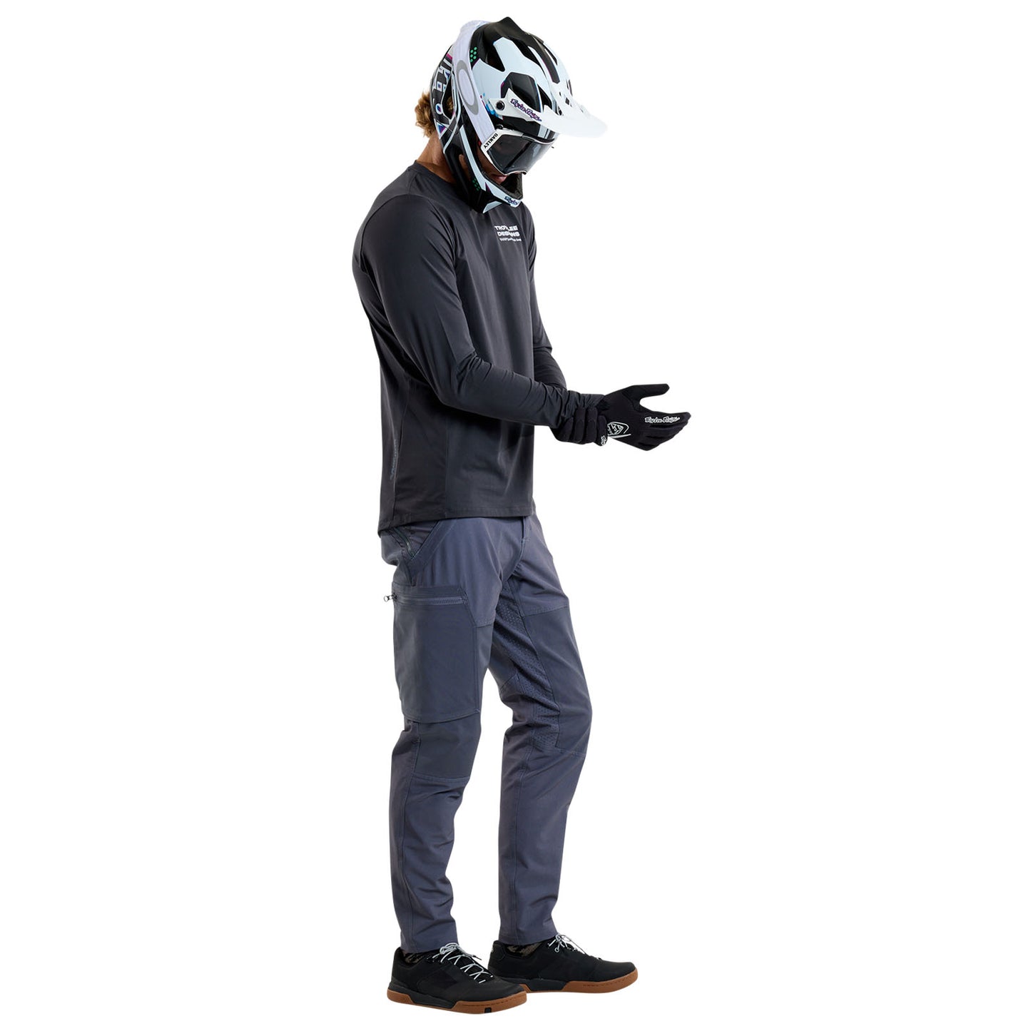 Ruckus Long Sleeve Ride Tee Factory Carbon