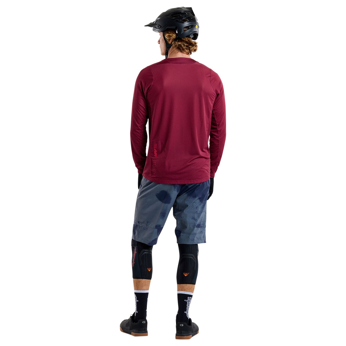 Skyline Air Long Sleeve Jersey Mono Oxblood