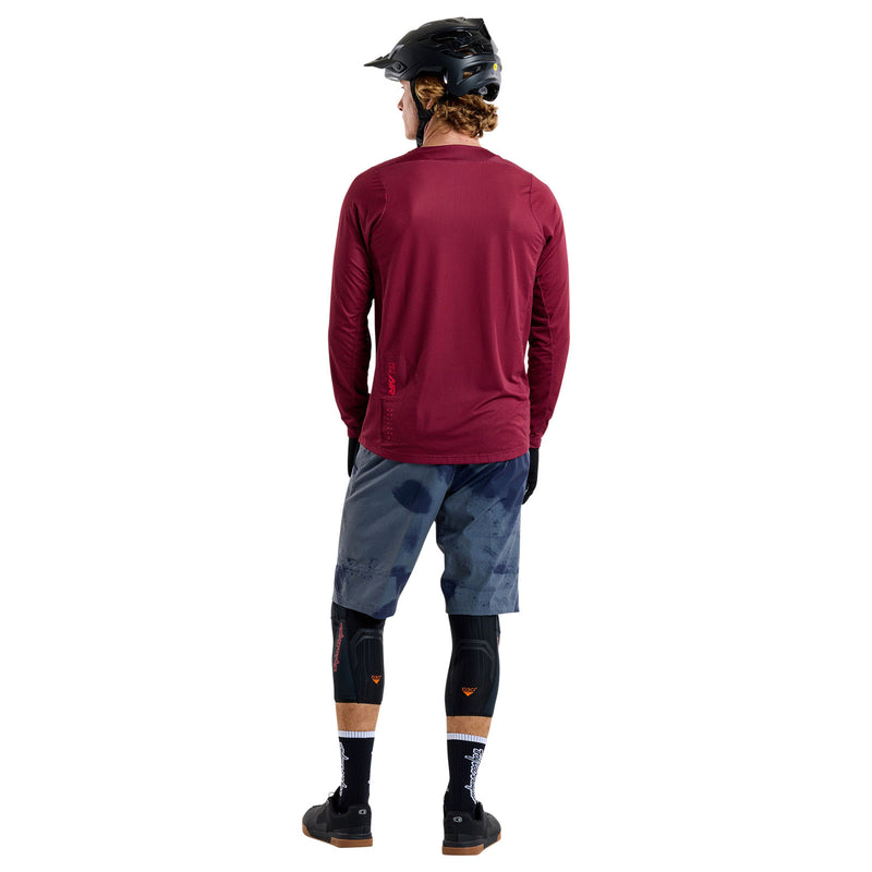 Skyline Air Long Sleeve Jersey Mono Oxblood