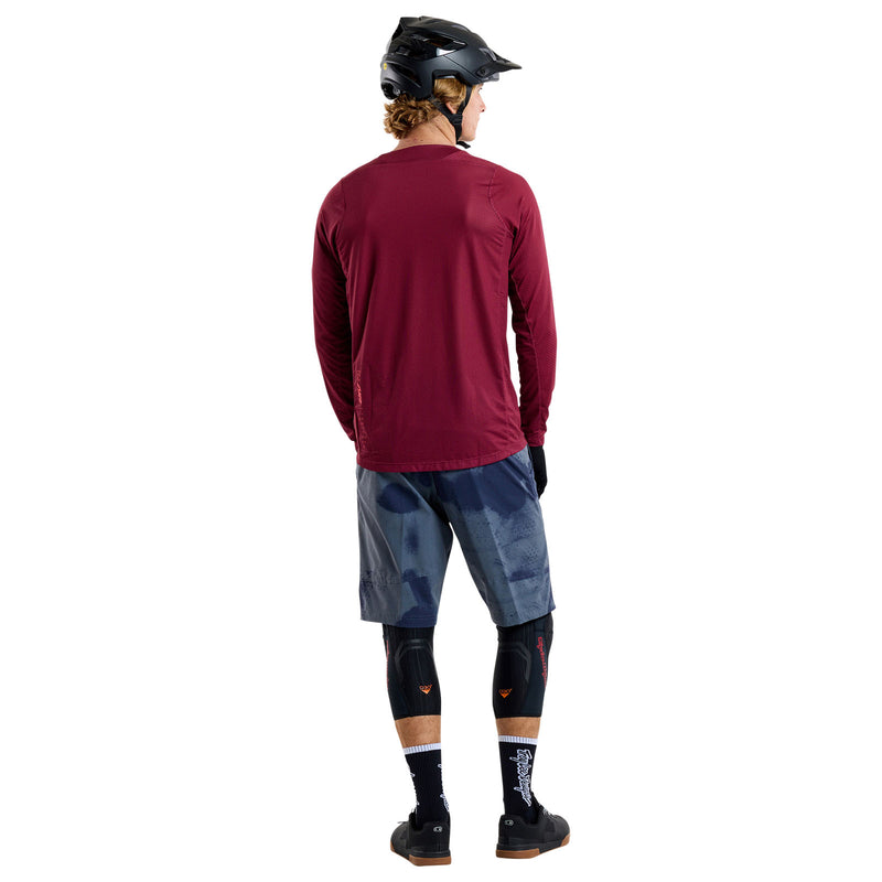 Skyline Air Long Sleeve Jersey Mono Oxblood