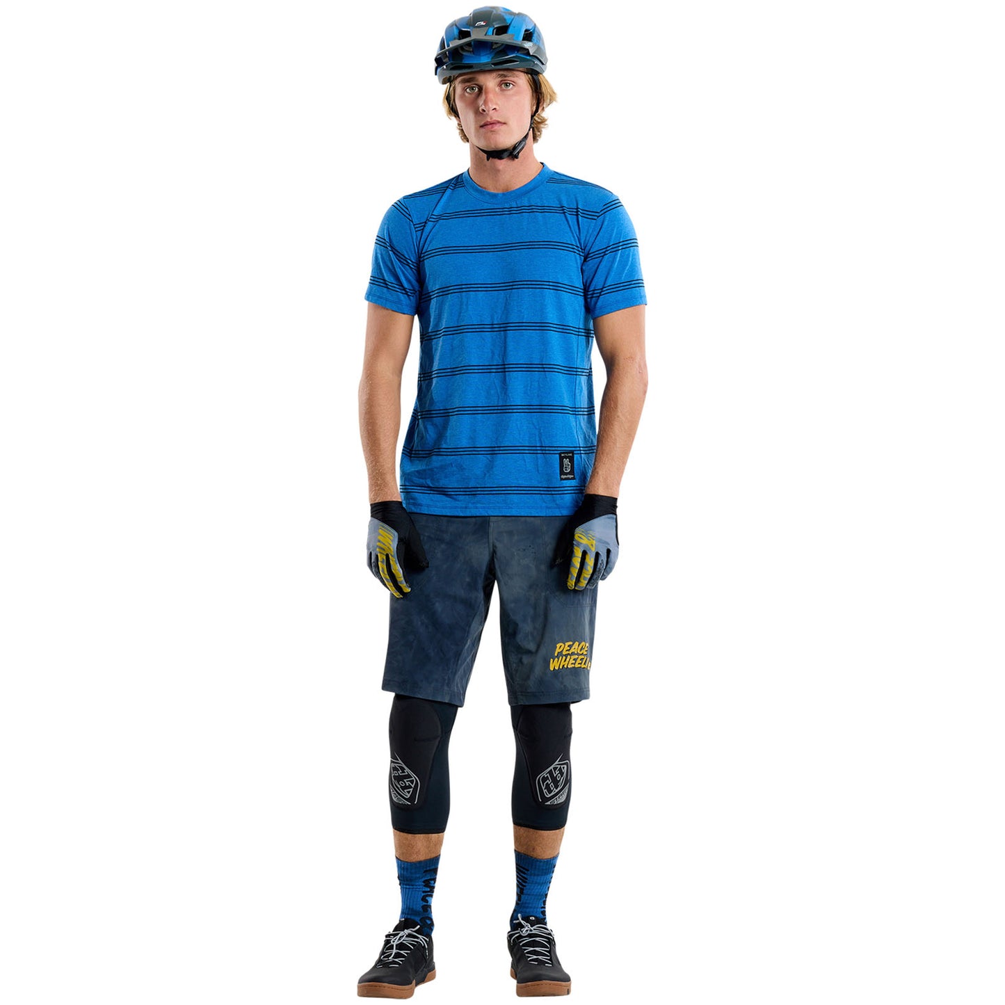 Skyline Short Sleeve Ride Tee Washed Out Cobalt