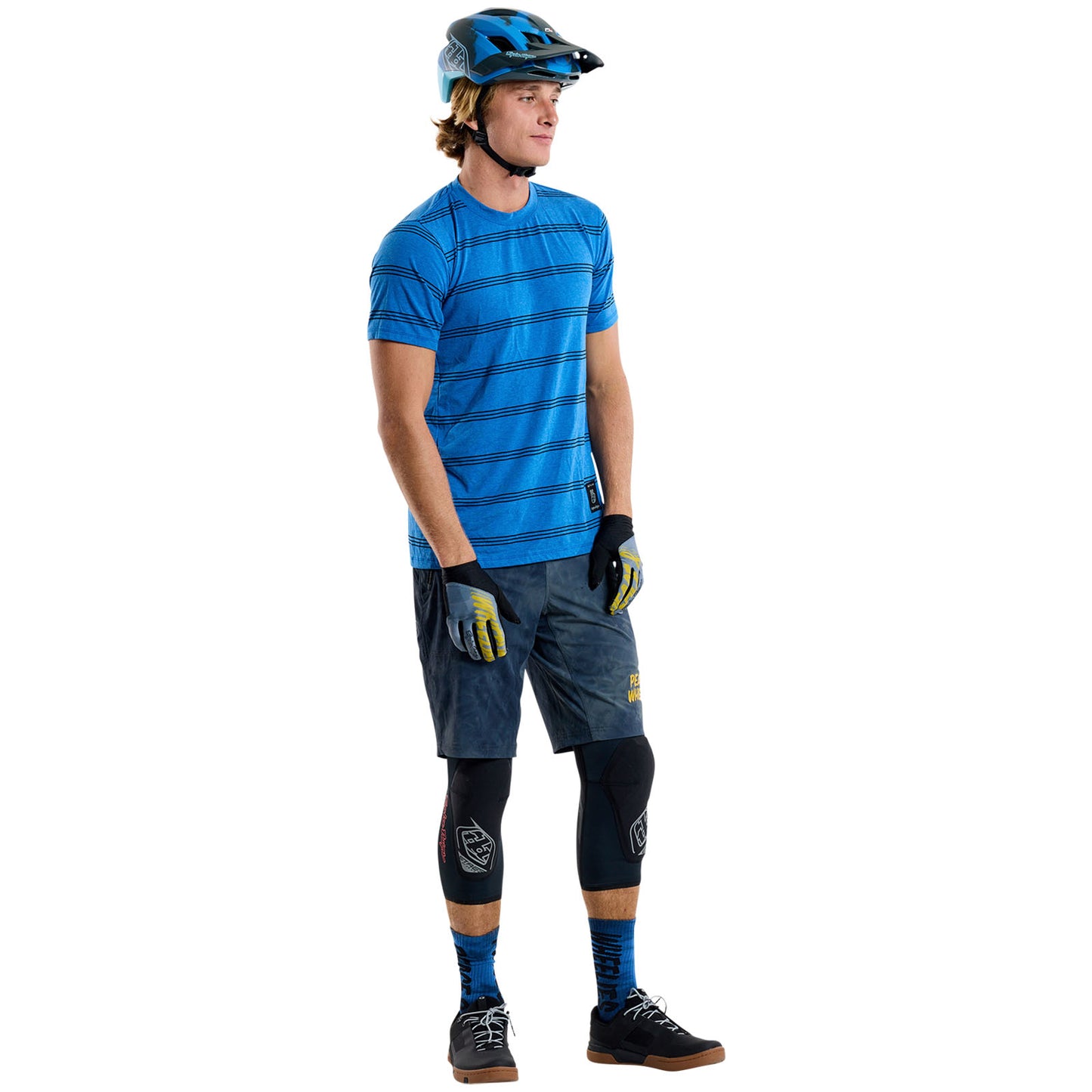 Skyline Short Sleeve Ride Tee Washed Out Cobalt