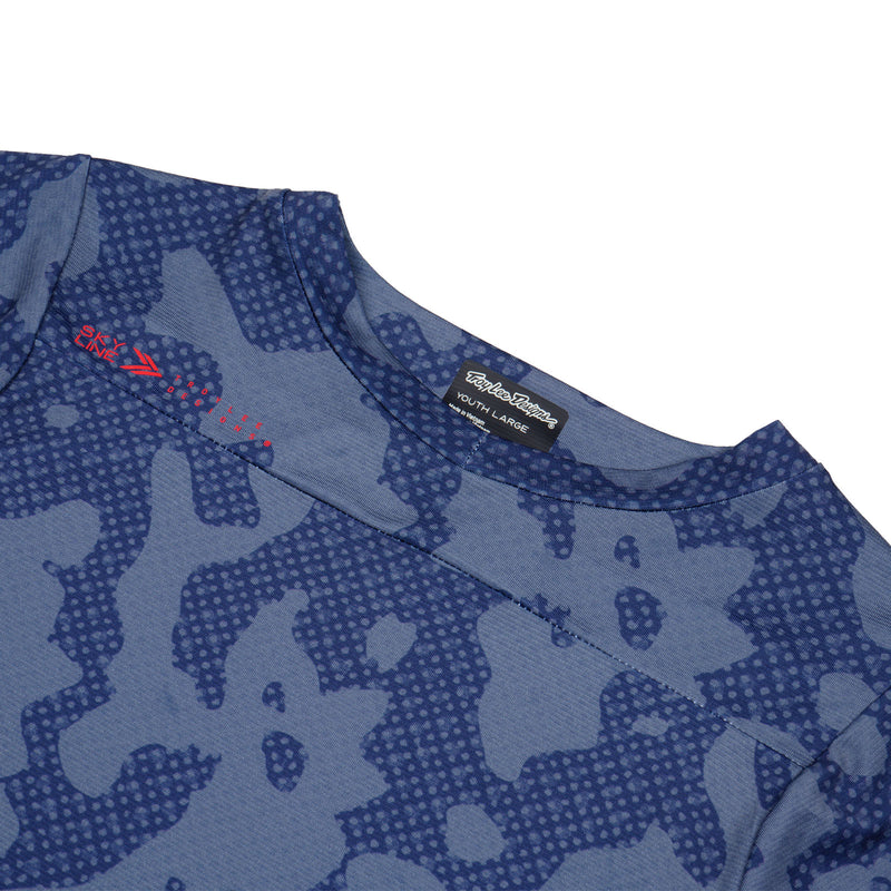 Youth Skyline Short Sleeve Jersey Scrubland Steel Blue