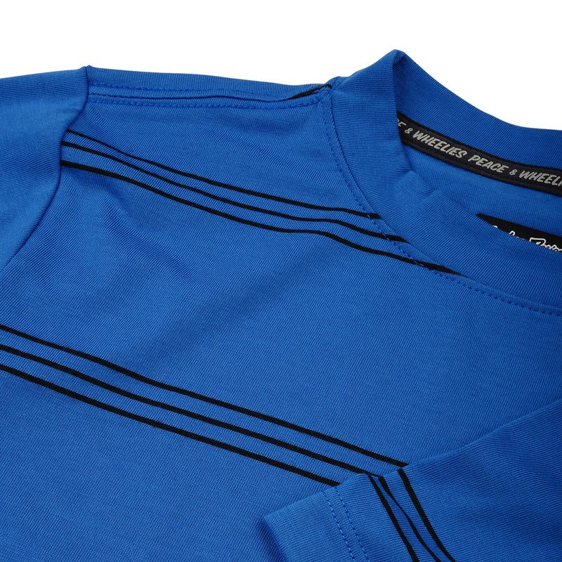 Youth Skyline Ride Short Sleeve Tee Washed Out Cobalt