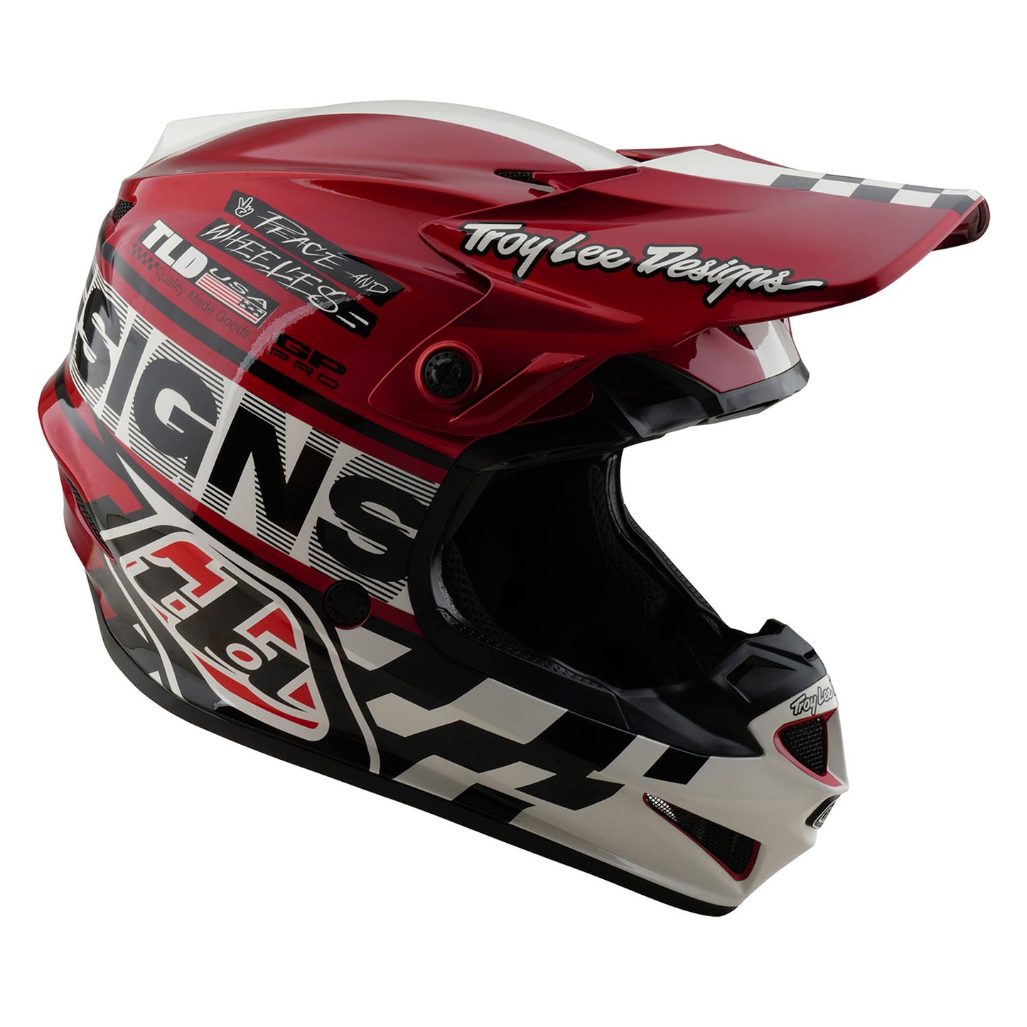 GP Pro Helmet Fifty-50 White / Red