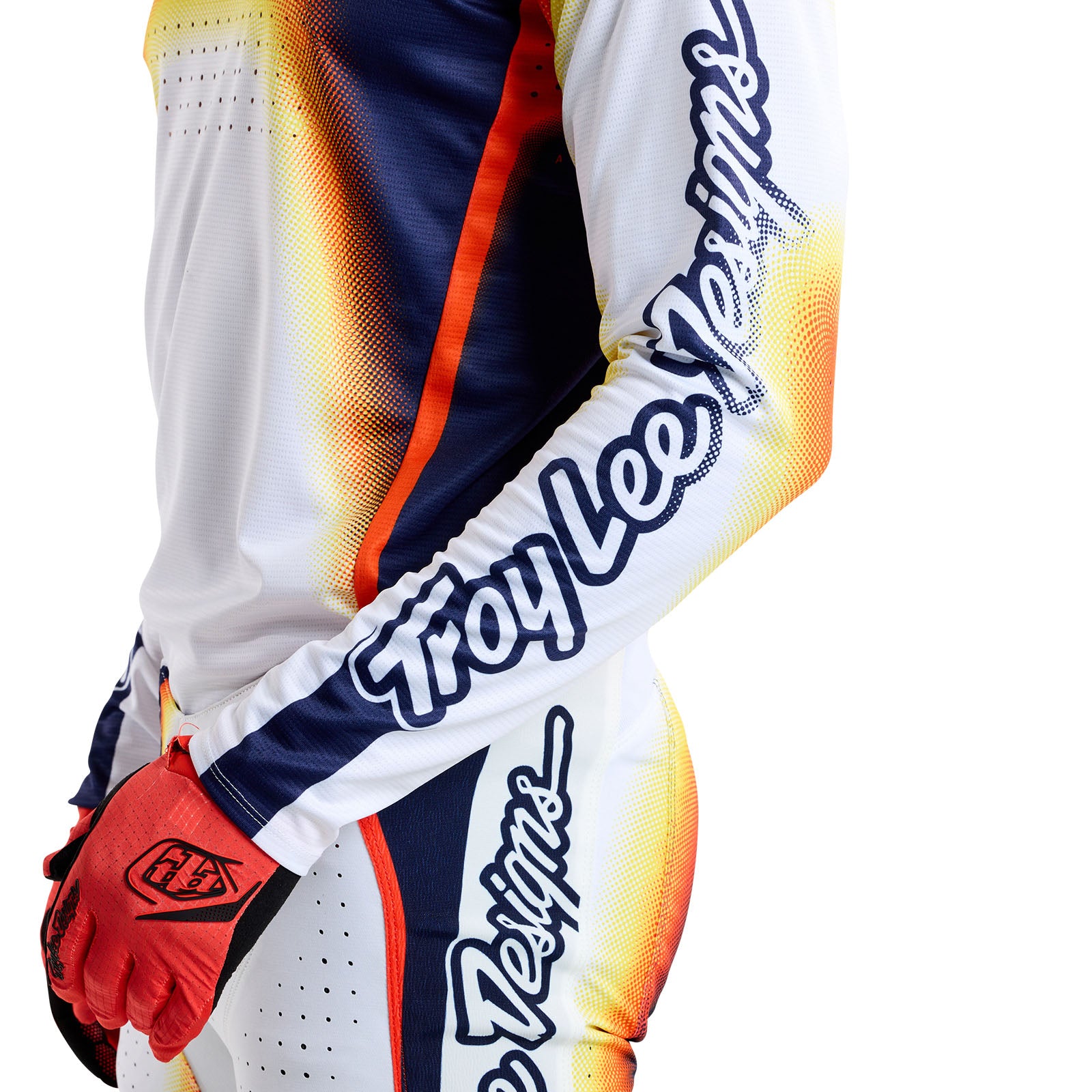 SE Pro Jersey Array White / Navy – Troy Lee Designs