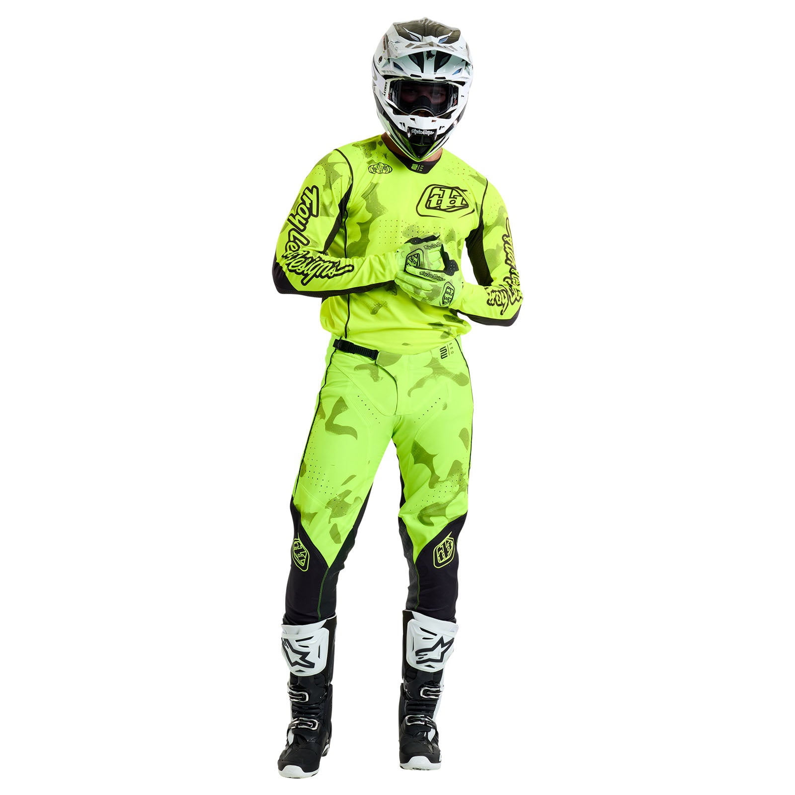 SE Pro Jersey Blotted Flo Yellow – Troy Lee Designs