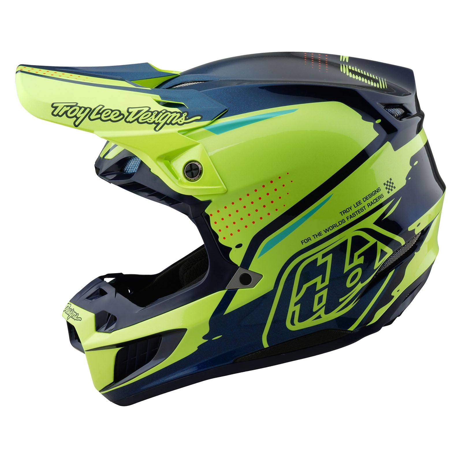 【7inch】EAST  PIPE / HELMET ON SE5 Composite Helmet Drip Yellow – Troy Lee Designs
