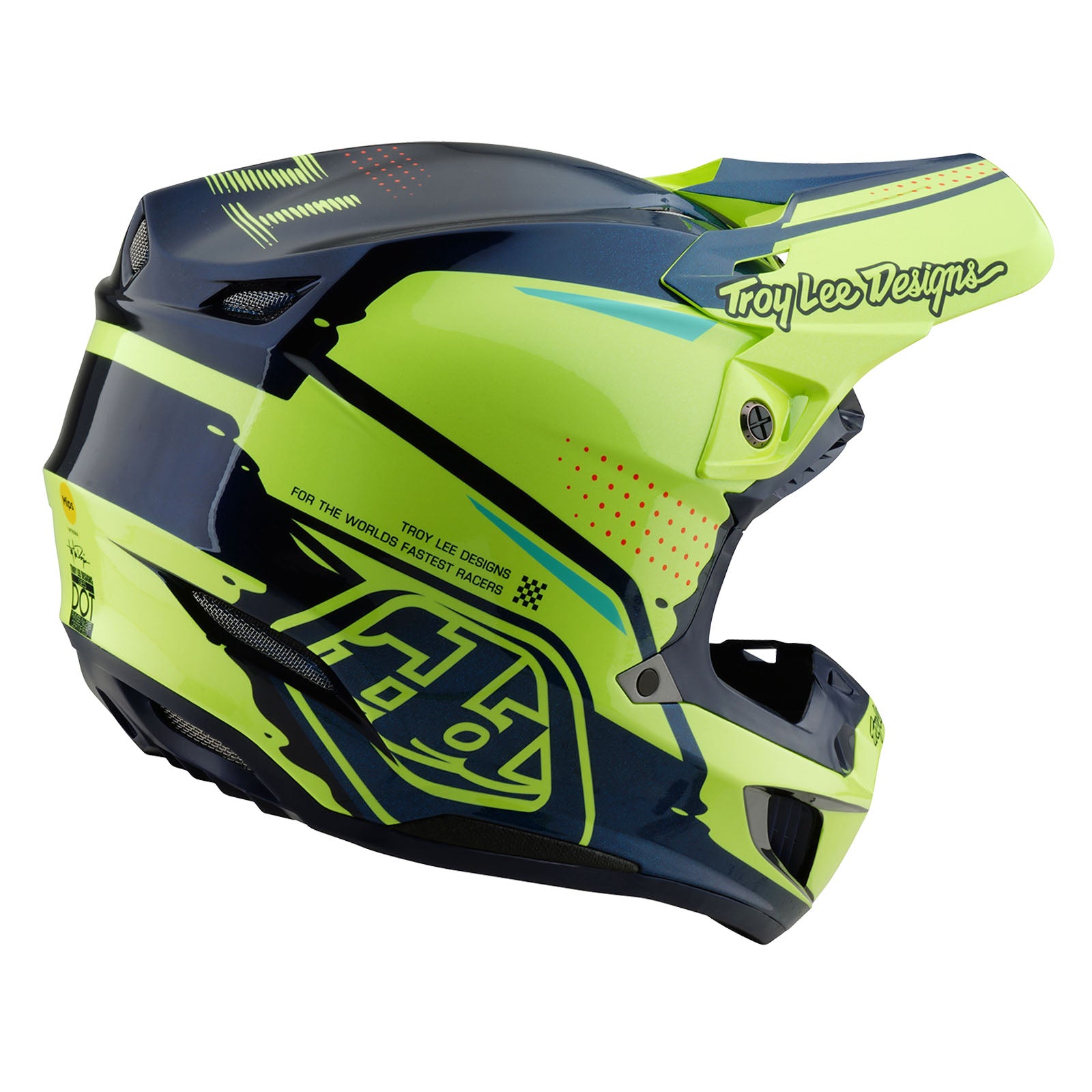 SE5 Composite Helmet Drip Yellow – Troy Lee Designs