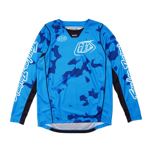 Youth GP Pro Jersey Blotted Bright Blue