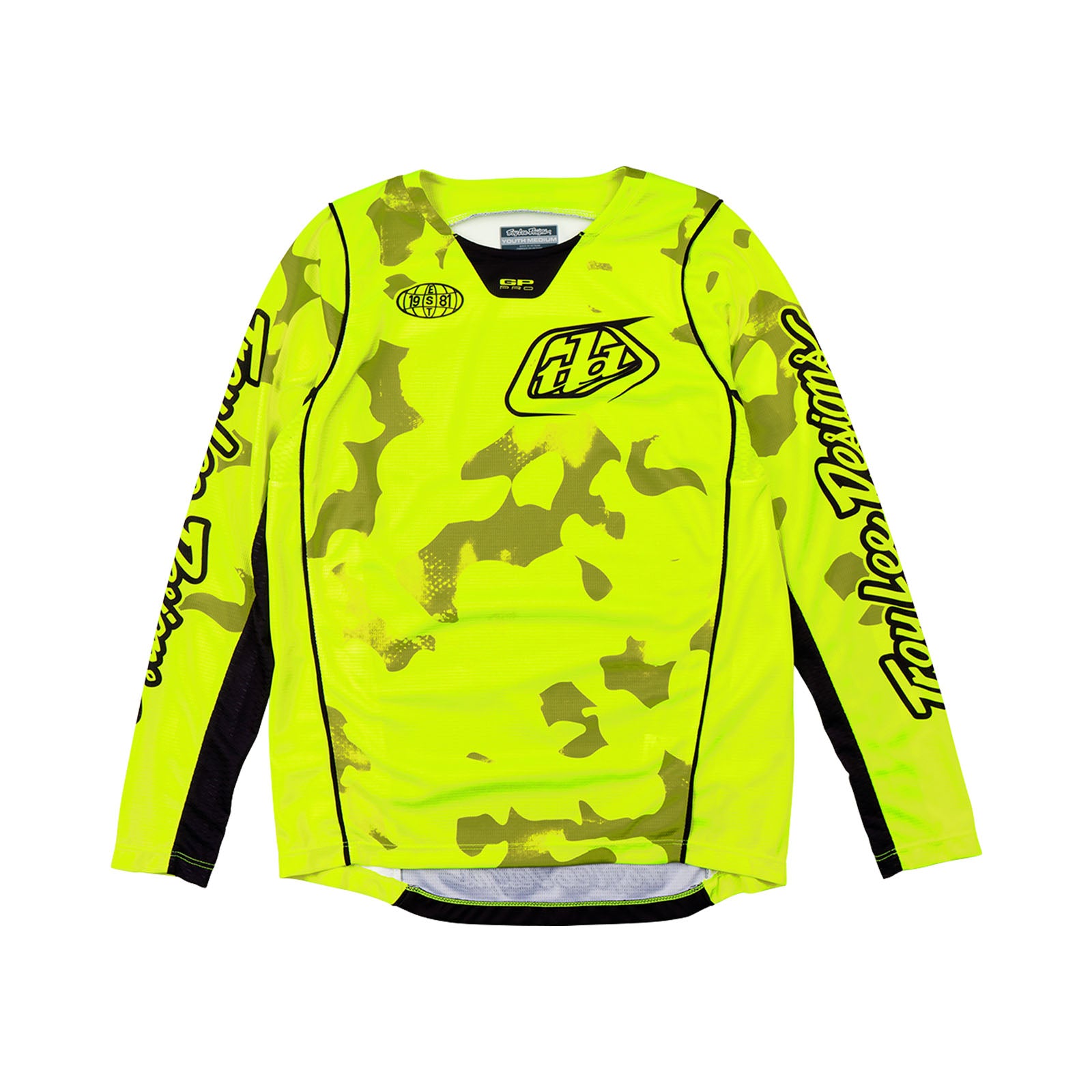 トロイリーデザイン Youth Large Youth GP Pro Jersey Standard Flo Yellow – Troy Lee Designs