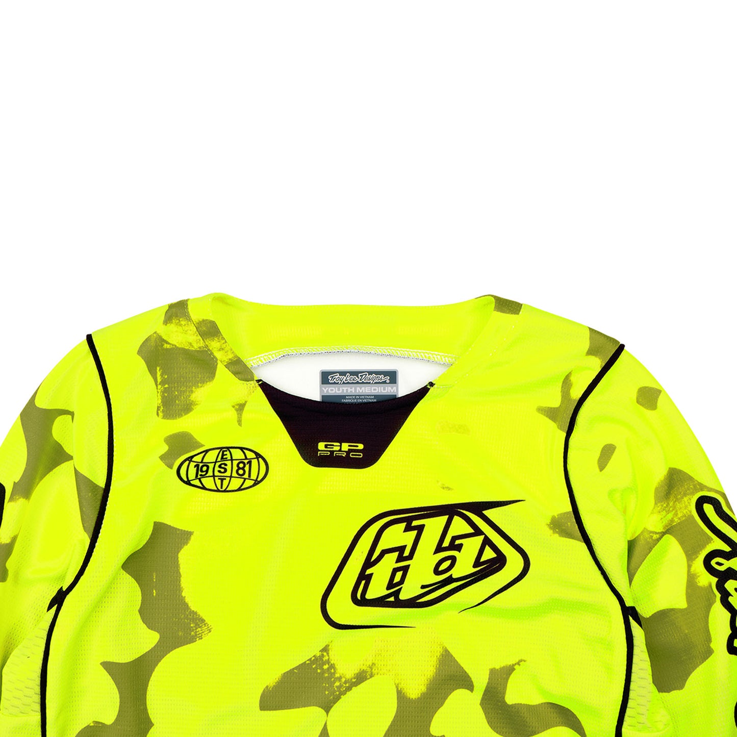 Youth GP Pro Jersey Blotted Flo Yellow