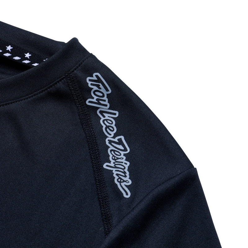 Womens Lilium Long Sleeve Jersey Mono Black