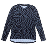 Womens Lilium Long Sleeve Jersey Twisted Checkers Black / Gray