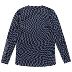 Womens Lilium Long Sleeve Jersey Twisted Checkers Black / Gray